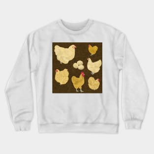 Buff Orpington Chicken Brown Crewneck Sweatshirt